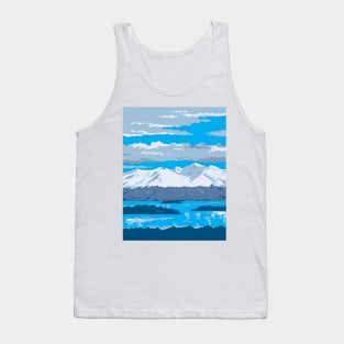 Chigmit Mountains in Lake Clark National Park in Alaska WPA Poster Art Tank Top